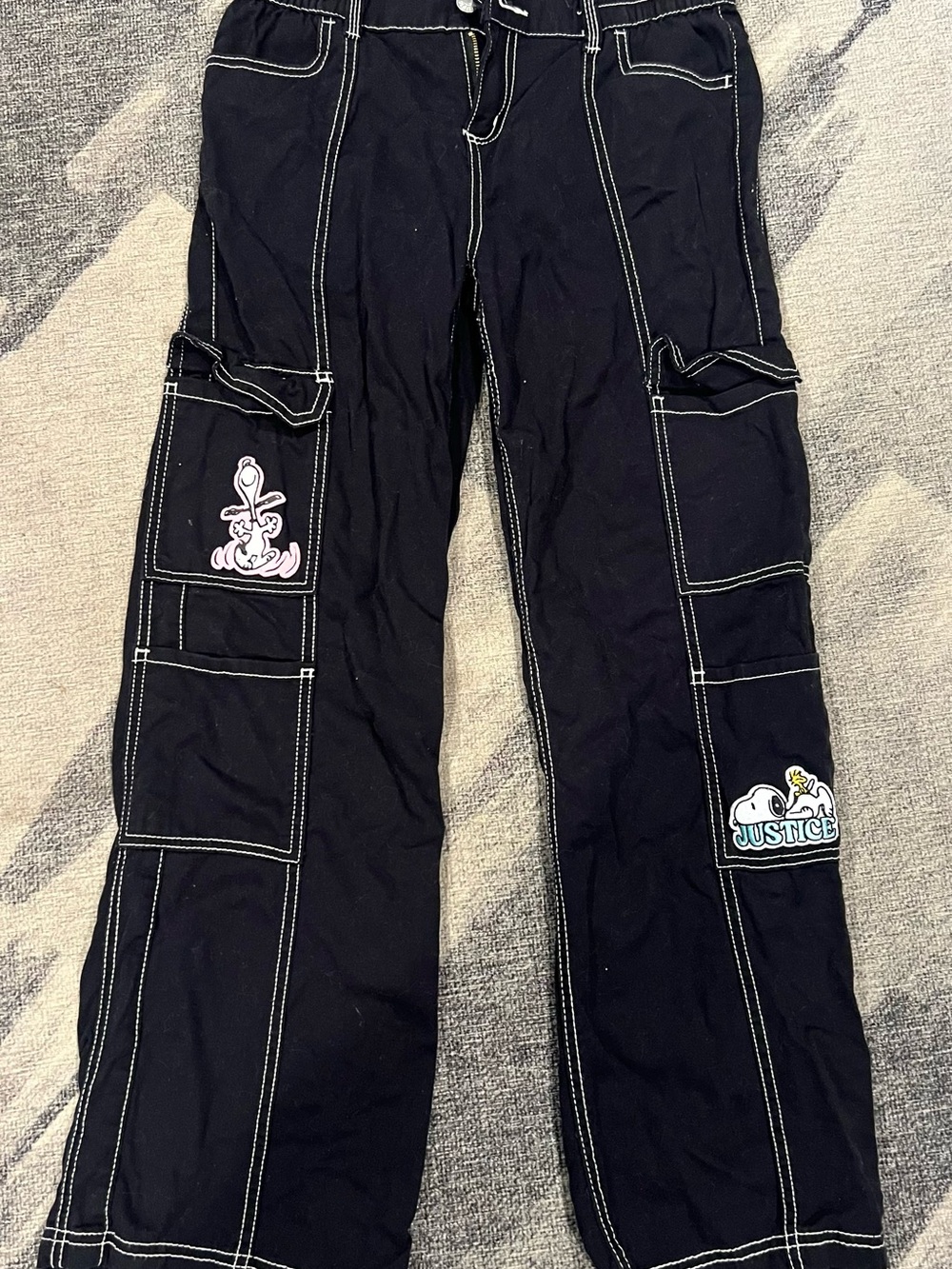 Justice Black Cargo pants